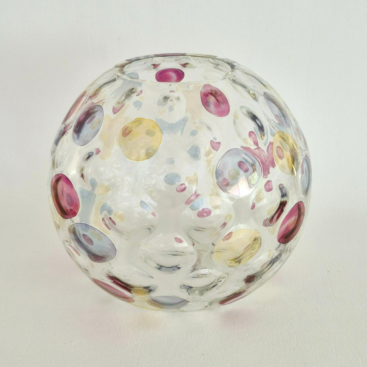 Borske Sklo "Nemo" Round Vase,  Made in Czechoslovakia, c.1960s
