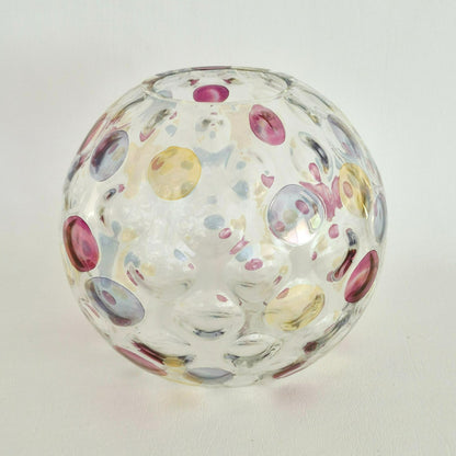 Borske Sklo "Nemo" Round Vase,  Made in Czechoslovakia, c.1960s