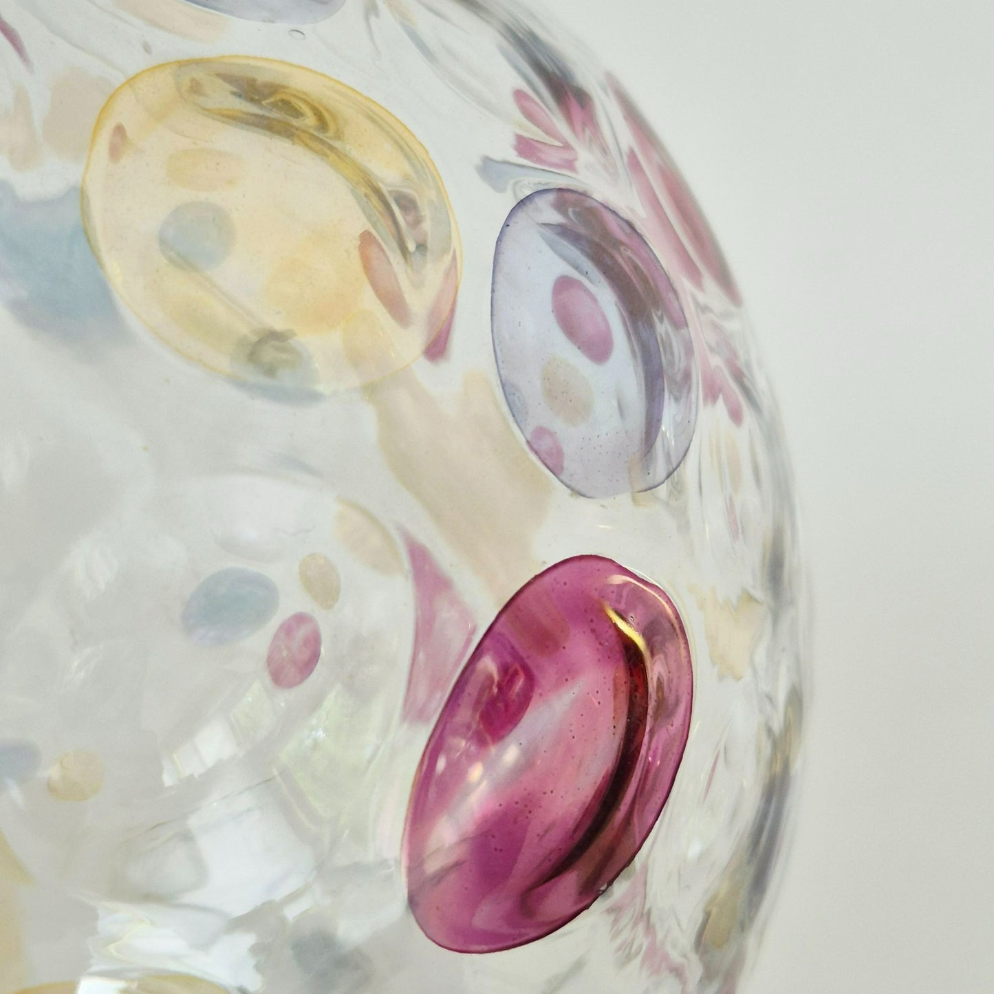 Borske Sklo "Nemo" Round Vase,  Made in Czechoslovakia, c.1960s