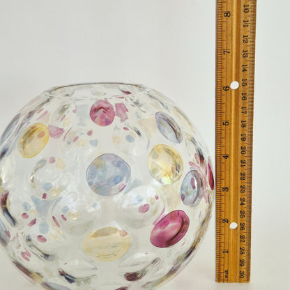 Borske Sklo "Nemo" Round Vase,  Made in Czechoslovakia, c.1960s