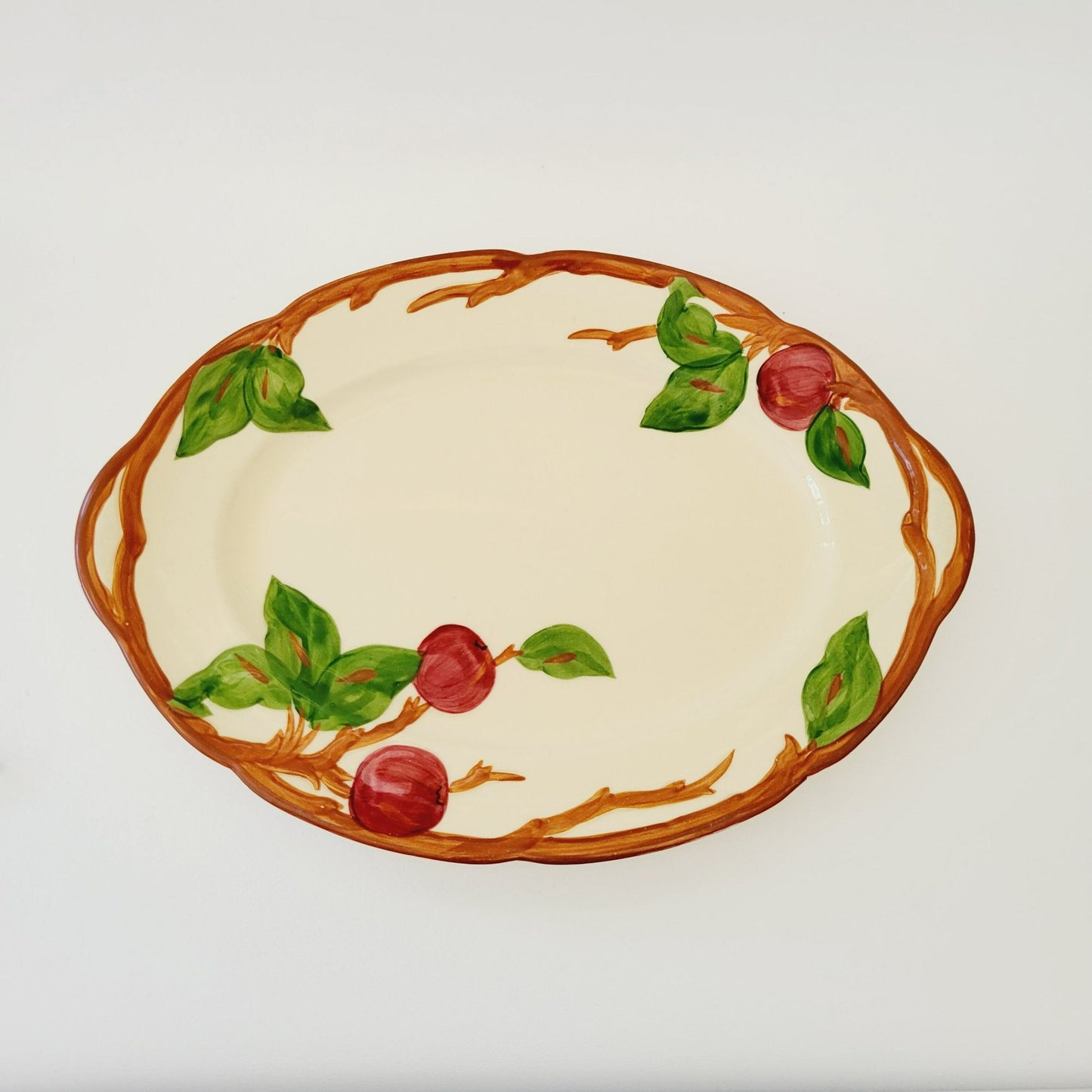 Franciscan Apple 14" Oval Serving Platter c.1953-58 USA