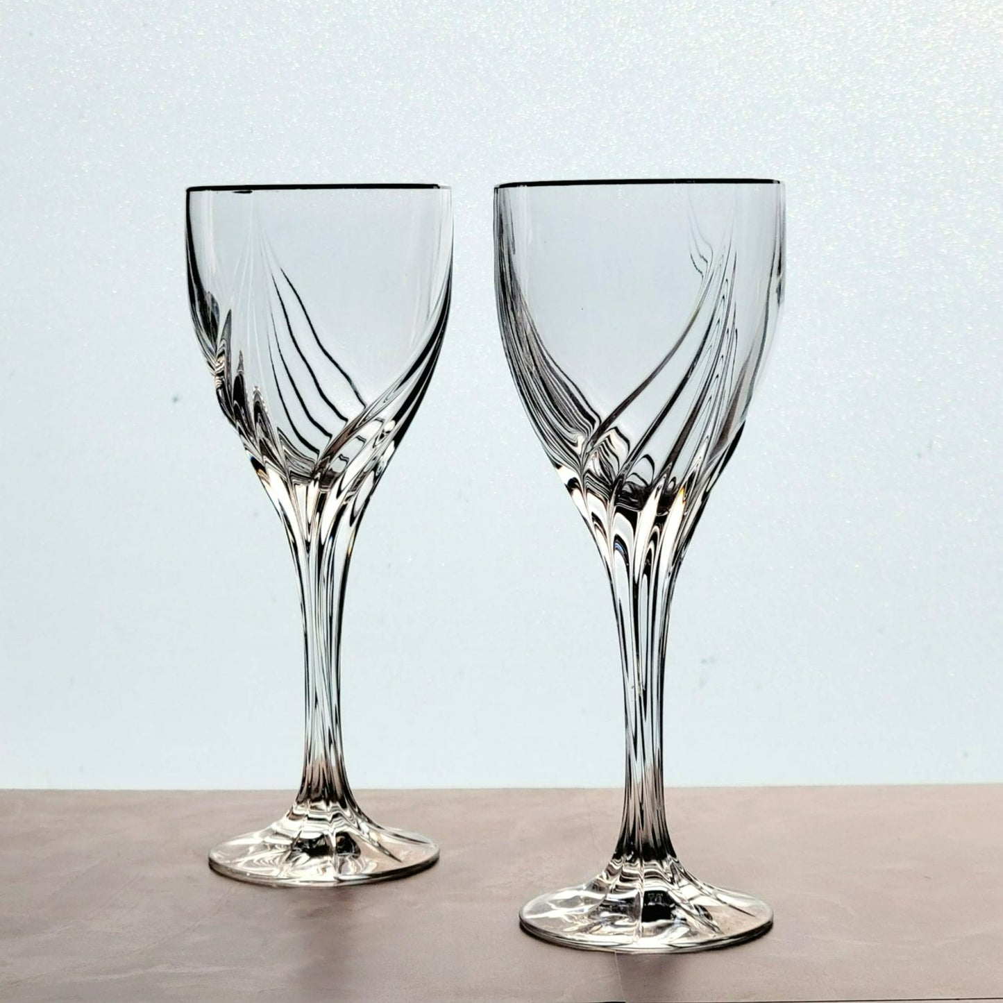 Lenox Debut Platinum Crystal Wine Glasses, Set Of 2