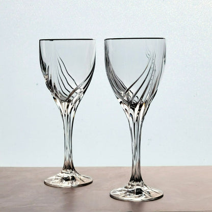 Lenox Debut Platinum Crystal Wine Glasses, Set Of 2