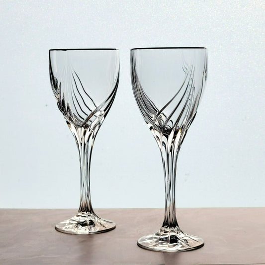 Lenox Debut Platinum Crystal Wine Glasses, Set Of 2