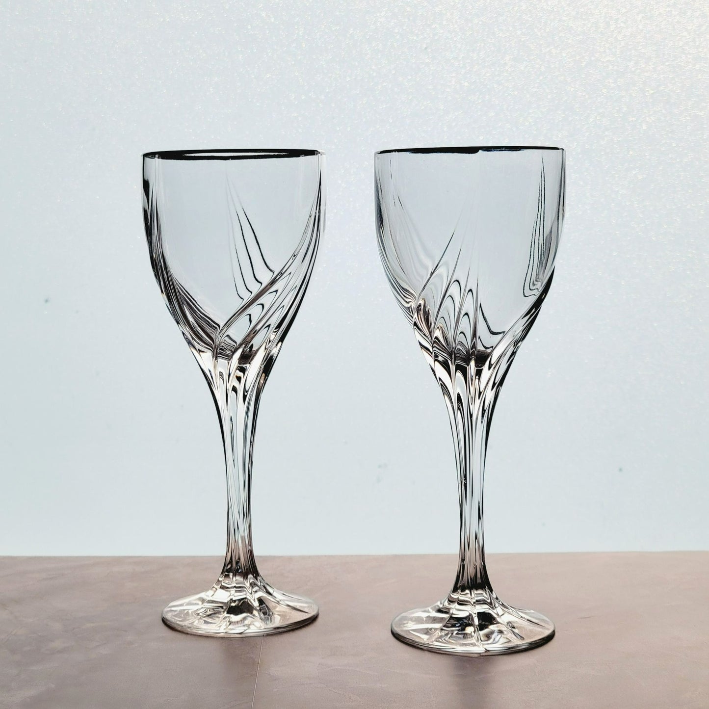 Lenox Debut Platinum Crystal Wine Glasses, Set Of 2