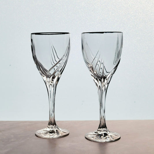 Lenox Debut Platinum Crystal Wine Glasses, Set Of 2