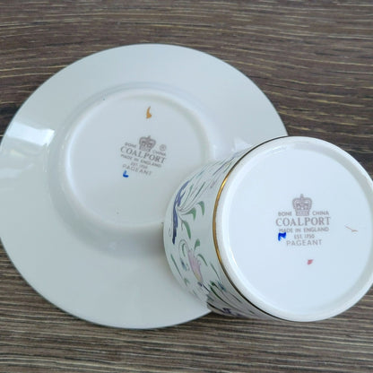 Coalport Pageant Demitasse Cup & Saucer, c.1972-83 England