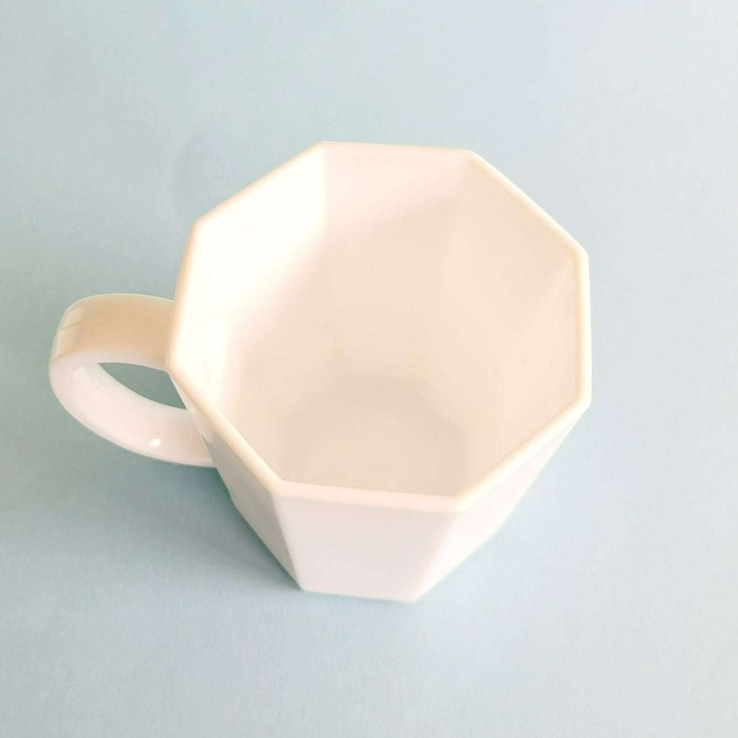 Arcoroc White Octime Glass Mug, Set of 2, Made in France