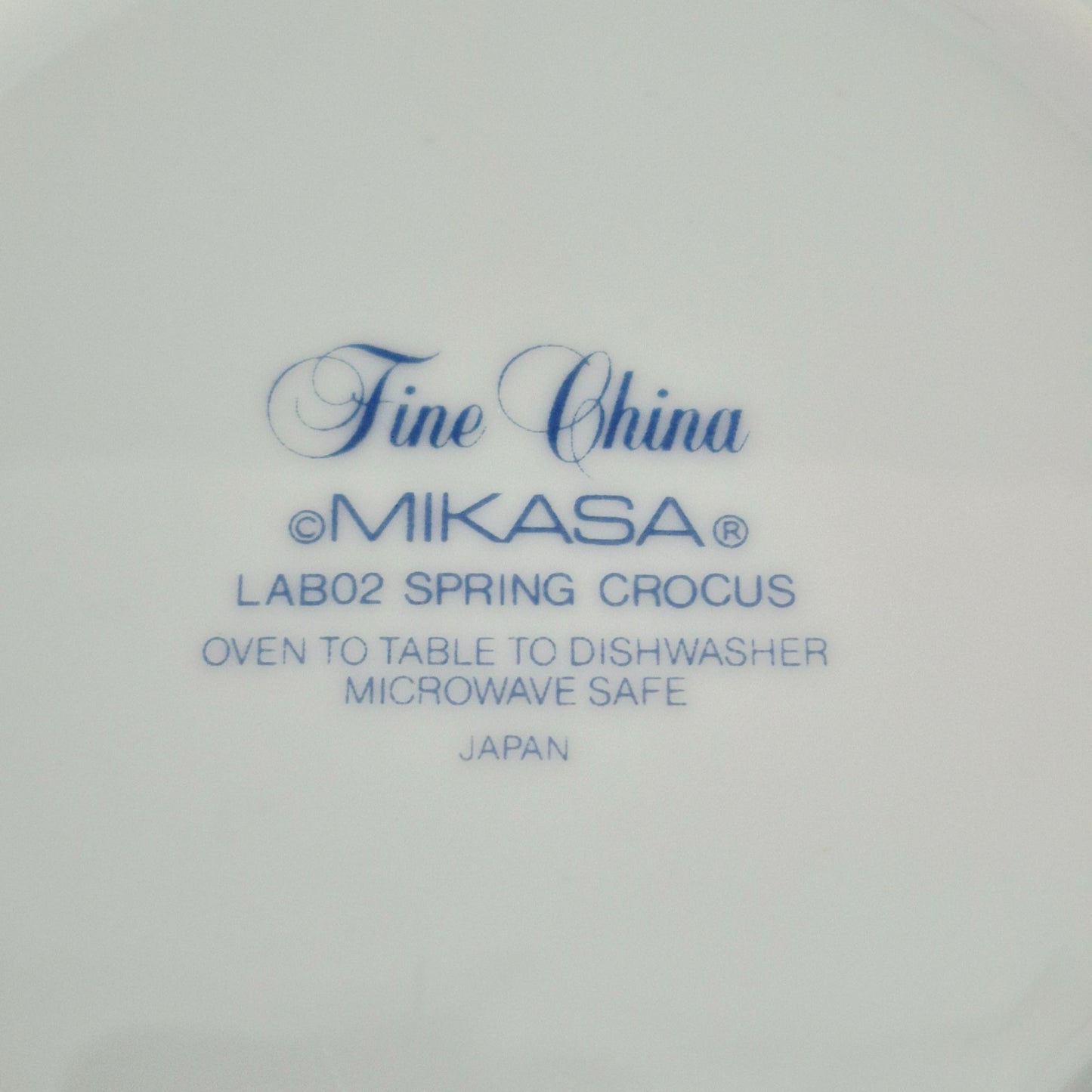Mikasa Spring Crocus Cup & Saucer, 2 Sets, c.1984-87 Japan