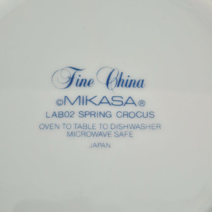 Mikasa Spring Crocus Cup & Saucer, 2 Sets, c.1984-87 Japan