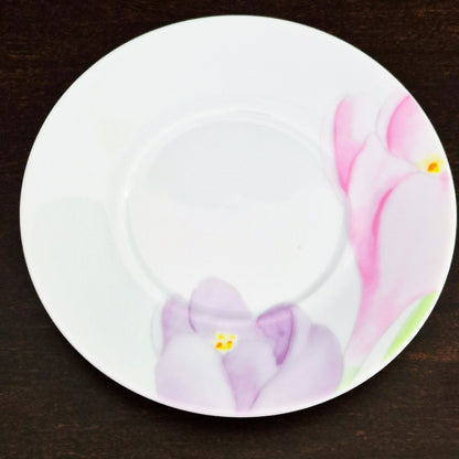 Mikasa Spring Crocus Cup & Saucer, 2 Sets, c.1984-87 Japan