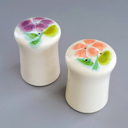 Franciscan Floral Salt & Pepper Shakers, c.1970s USA