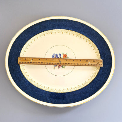 Burgess & Leigh Floral 15" Serving Platter, c.1930s England