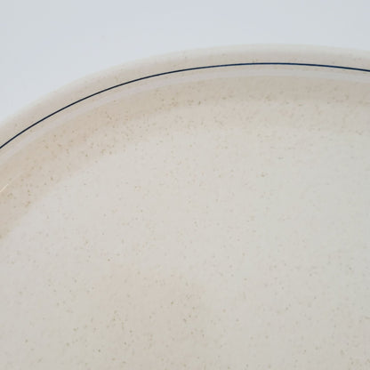 Lenox Silhouette 15" Oval Roaster, Speckled Beige, c.1977-87 USA