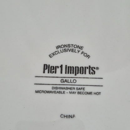 Pier 1 "Gallo" Dinner Plate, c2013-15