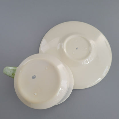 Franciscan Floral Cup & Saucer, 2 Sets, c.1970s USA