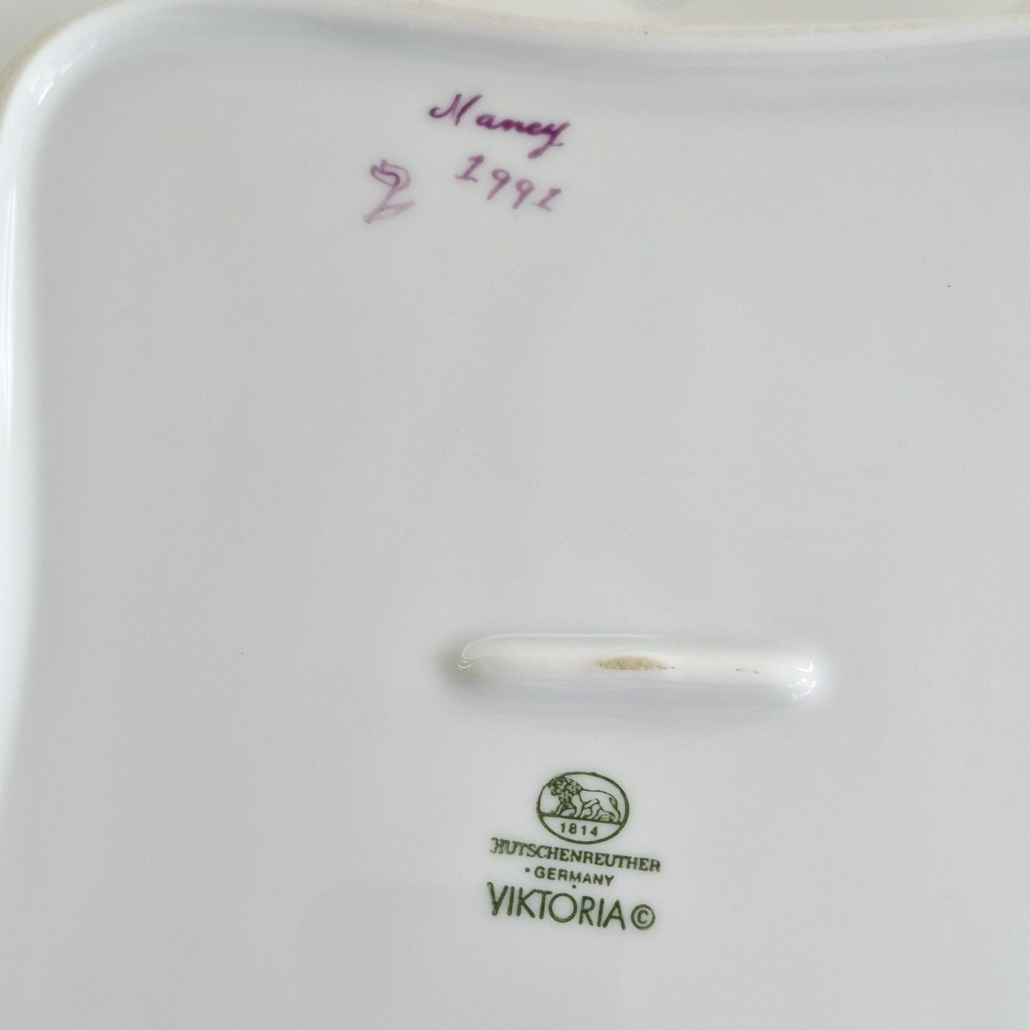 Hutschenreuther "Viktoria" Square Serving Bowl, c.1990s Germany