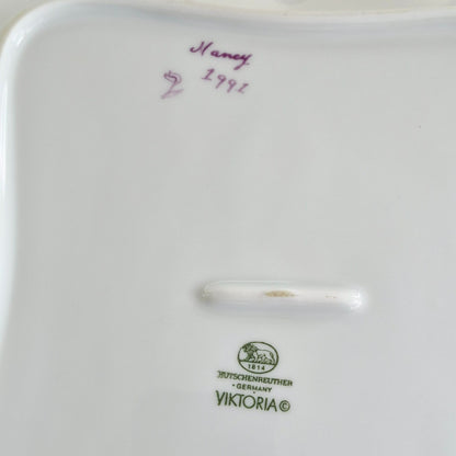 Hutschenreuther "Viktoria" Square Serving Bowl, c.1990s Germany