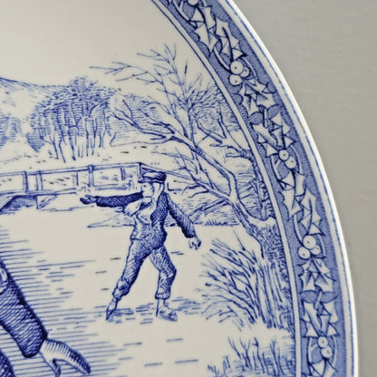 Spode Blue Room Victorian Annual Christmas Plate 1996, Made in England
