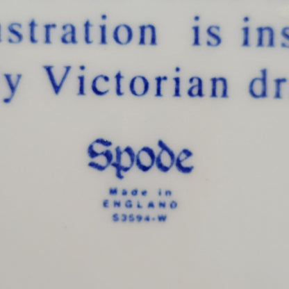 Spode Blue Room Victorian Annual Christmas Plate 1996, Made in England