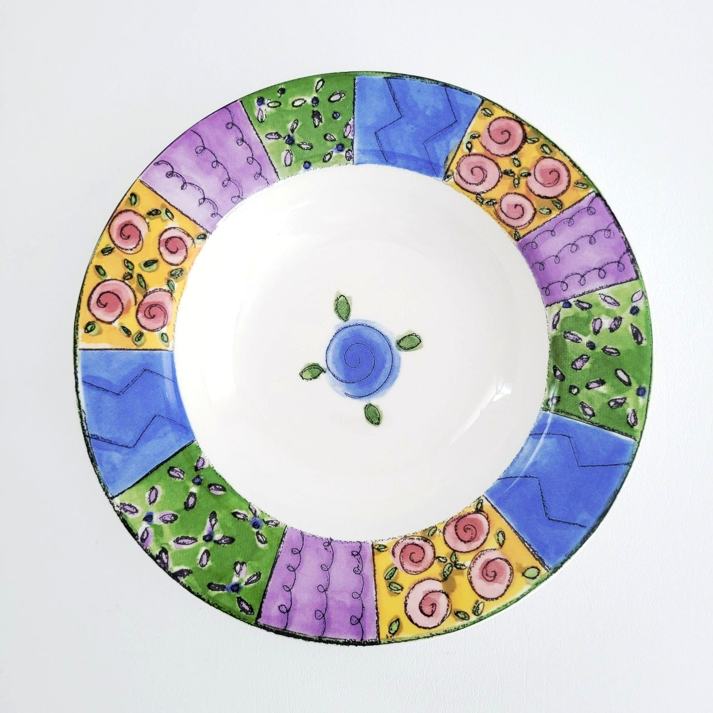 Sango The Sweet Shoppe Pecan Pie Rim Soup Bowl, Set of 2, c.1999-2002