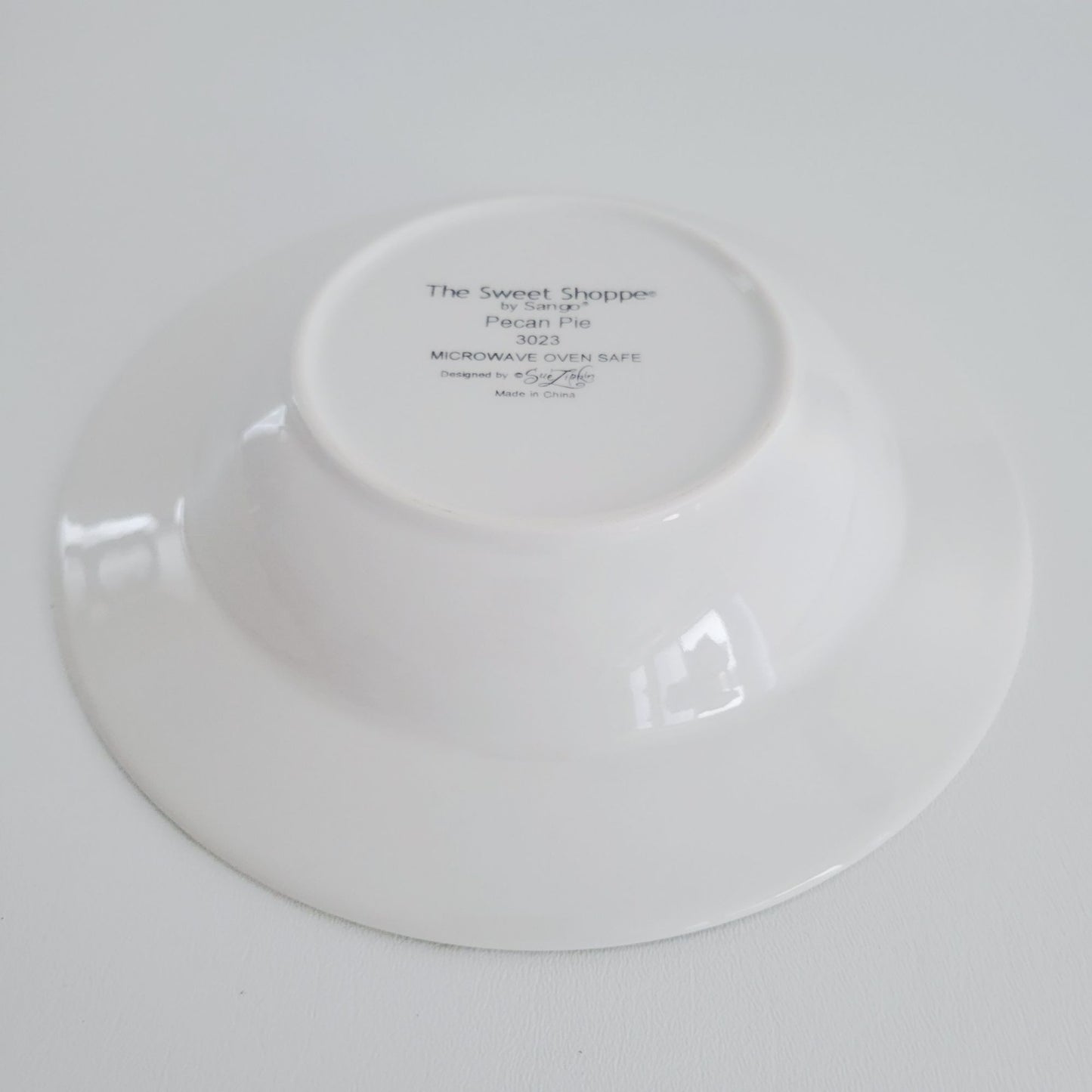 Sango The Sweet Shoppe Pecan Pie Rim Soup Bowl, Set of 2, c.1999-2002