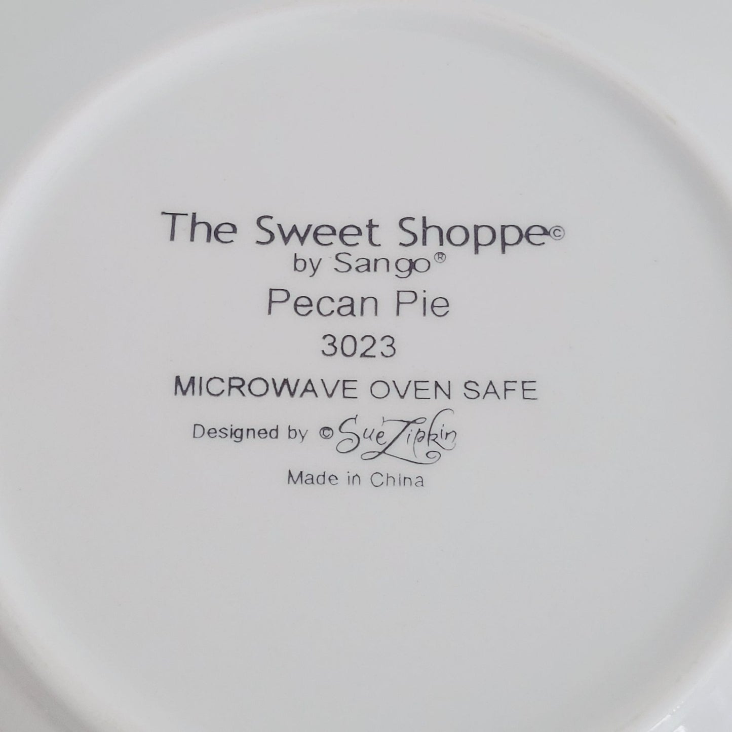 Sango The Sweet Shoppe Pecan Pie Rim Soup Bowl, Set of 2, c.1999-2002