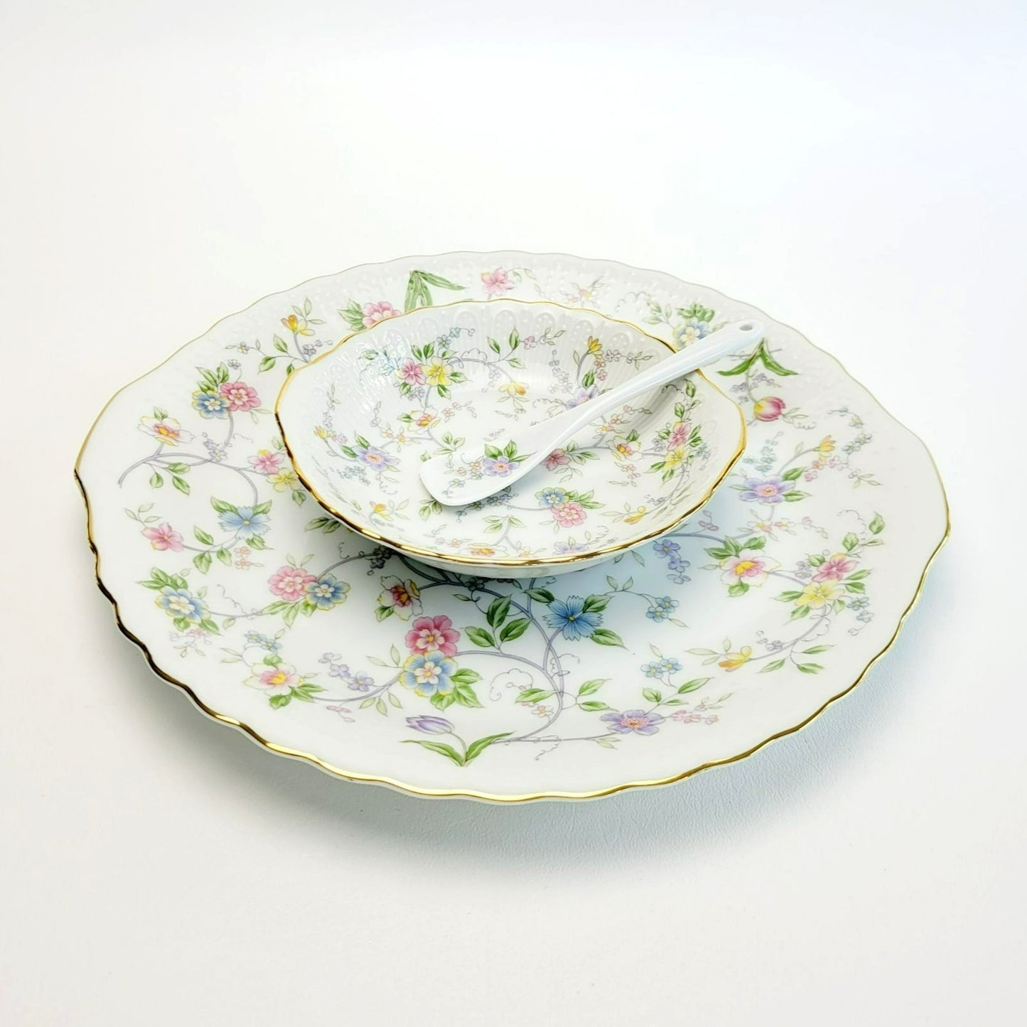 Andrea By Sadek Corona Dessert Serving Set, c.1996-2006 Japan