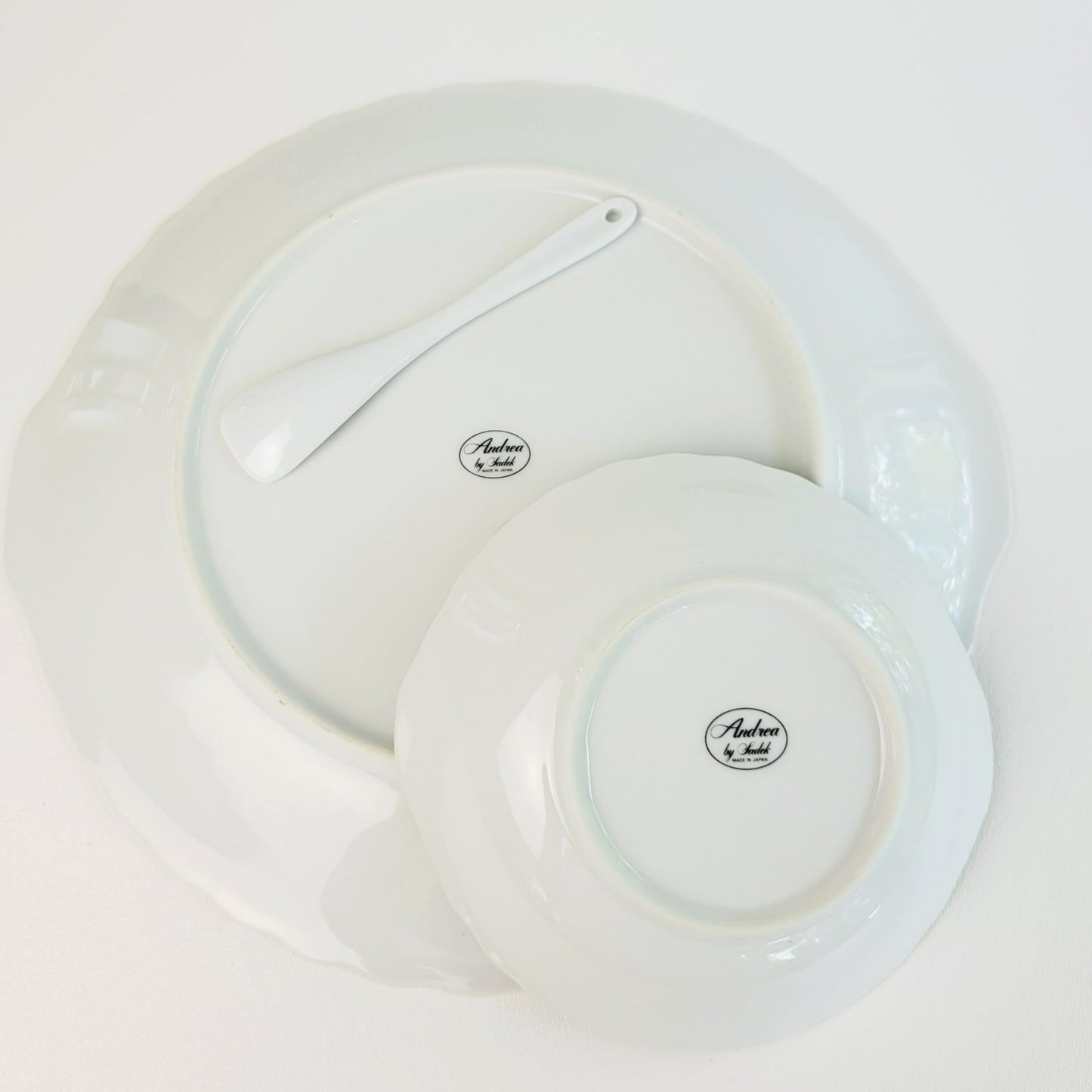 Andrea By Sadek Corona Dessert Serving Set, c.1996-2006 Japan