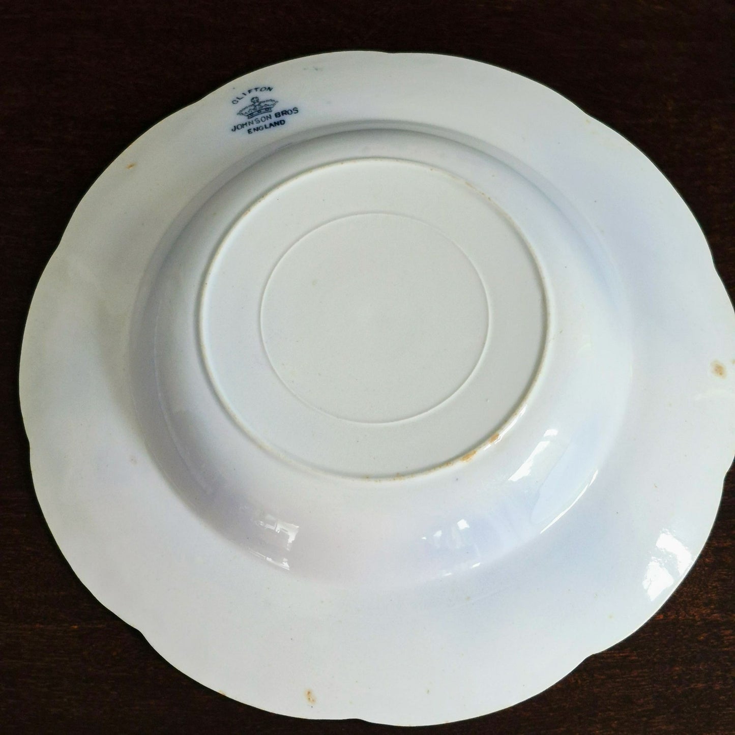 Johnson Brothers "Clifton" Rimmed Soup Bowl, England