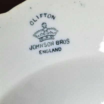 Johnson Brothers "Clifton" Rimmed Soup Bowl, England