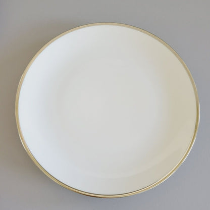 Johann Haviland Wedding Ring Salad Plate, Set of 2, Platinum Trim