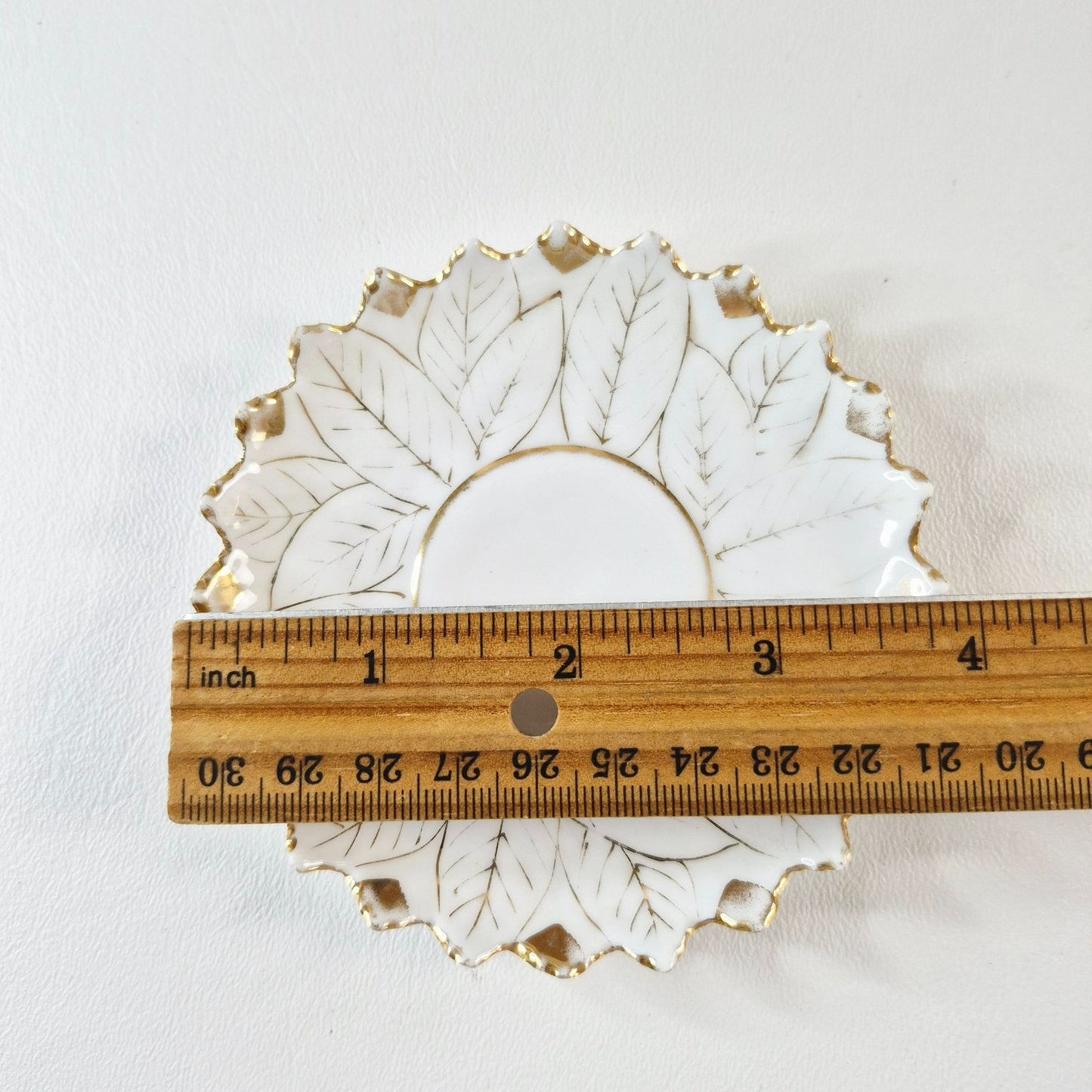 Vintage German Porcelain Demitasse Set, White & Heavy Gold