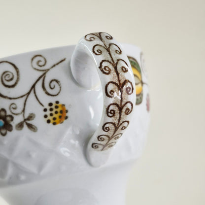 Staffordshire "English Partridge" Cup Set of 3, Made in England