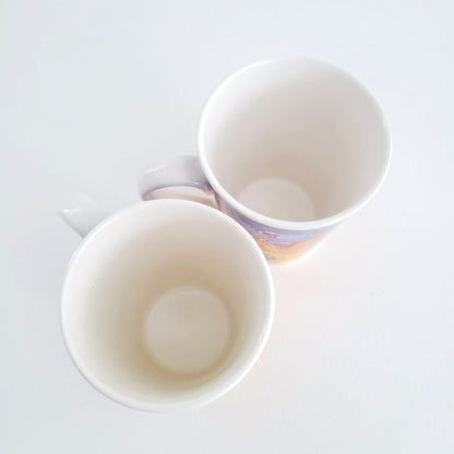 Sango The Sweet Shoppe Cinnamon Swirl Coffee Mug, Set of 2, c.1999-2002