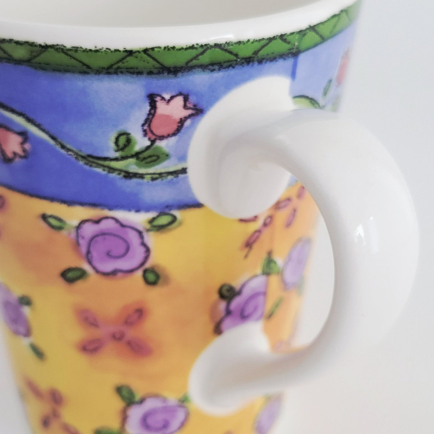 Sango The Sweet Shoppe Cinnamon Swirl Coffee Mug, Set of 2, c.1999-2002