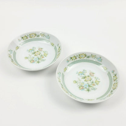 Fashion Royale Ashley Dessert Bowl Set of 2, Shabby Chic Floral, Japan Made