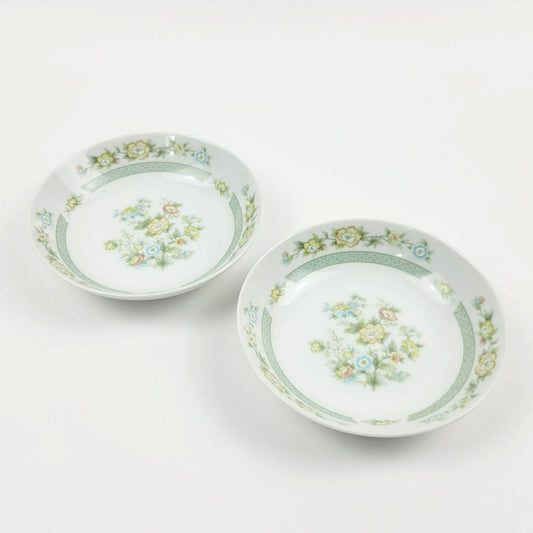 Fashion Royale Ashley Dessert Bowl Set of 2, Shabby Chic Floral, Japan Made
