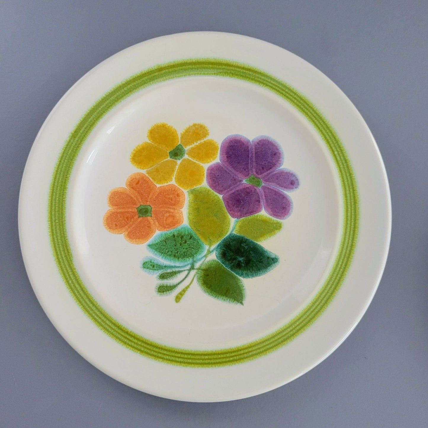 Franciscan Floral Salad Plate, Set of 2, c.1970s USA