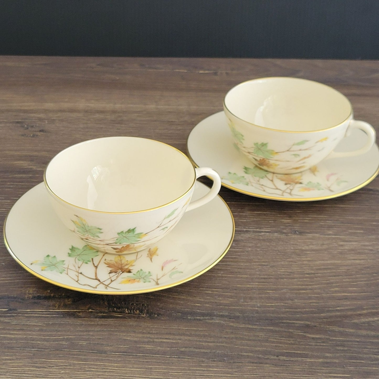 Lenox Westwind Teacup & Saucer, 2 Sets, USA Made