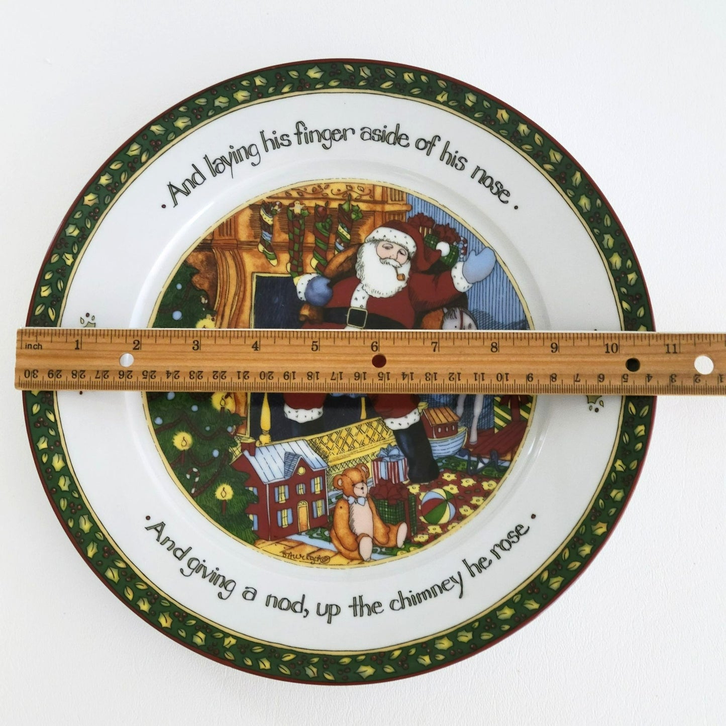 Portmeirion Christmas Story Dinner Plate, The Night Before Christmas