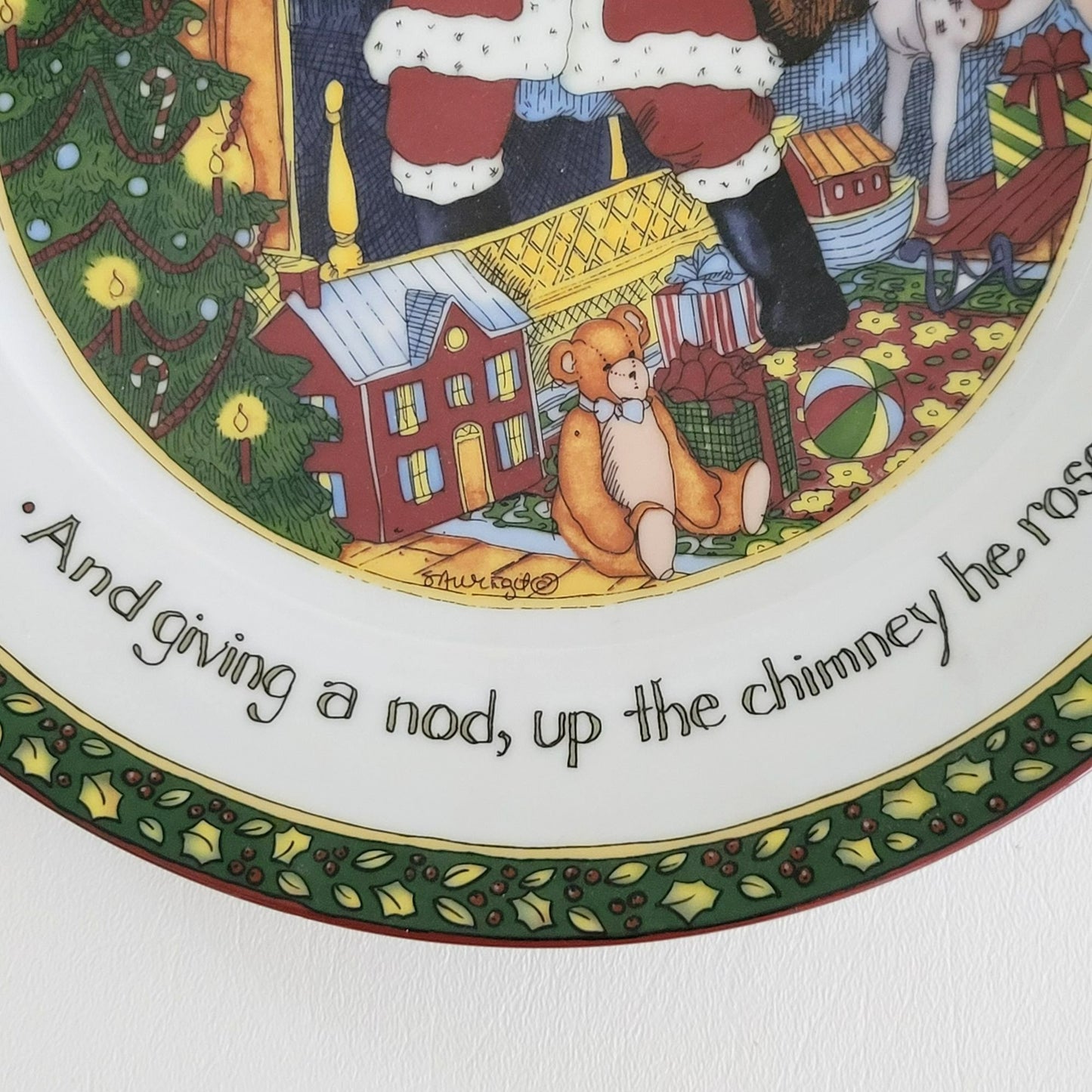 Portmeirion Christmas Story Dinner Plate, The Night Before Christmas