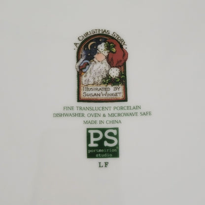 Portmeirion Christmas Story Dinner Plate, The Night Before Christmas