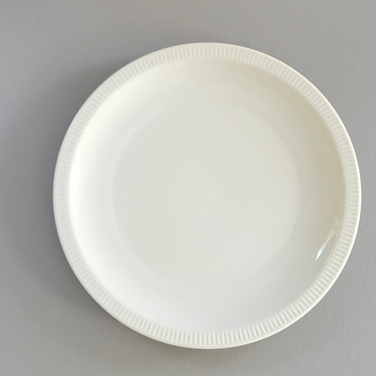 Arzberg Athena White Salad Plate, Ribbed Rim, Germany c.1968-90