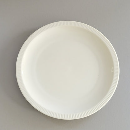 Arzberg Athena White Salad Plate, Ribbed Rim, Germany c.1968-90