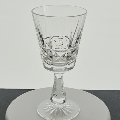 Waterford "Kylemore" Crystal Claret Wine Glass, Set of 2, Ireland c.1966-2017
