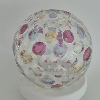 Borske Sklo "Nemo" Round Vase,  Made in Czechoslovakia, c.1960s