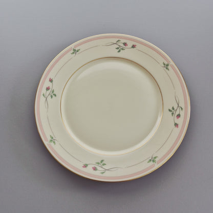 Lenox "Rose Manor Pink" Dinner Plate Set of 2, c.1985-99 USA