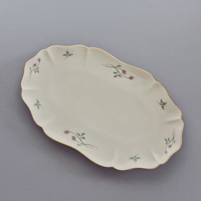 Lenox "Rose Manor Pink" Oval Tray,  c.1985-99 USA