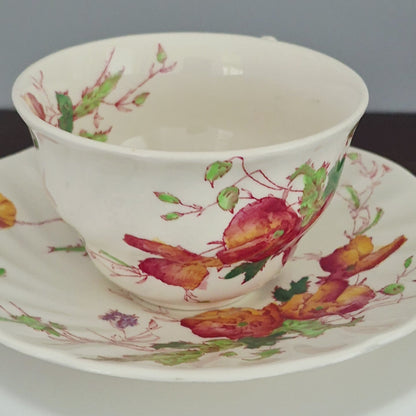 Royal Doulton "Sherborne" Teacup & Saucer-2 Sets, c.1938-61 Engalnd